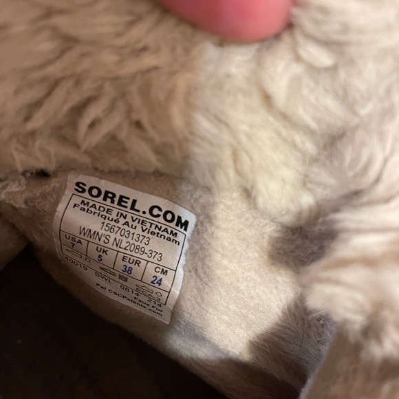 Women’s SOREL Tivoli II Brown Suede Leather Fur Boots - Picture 4 of 8